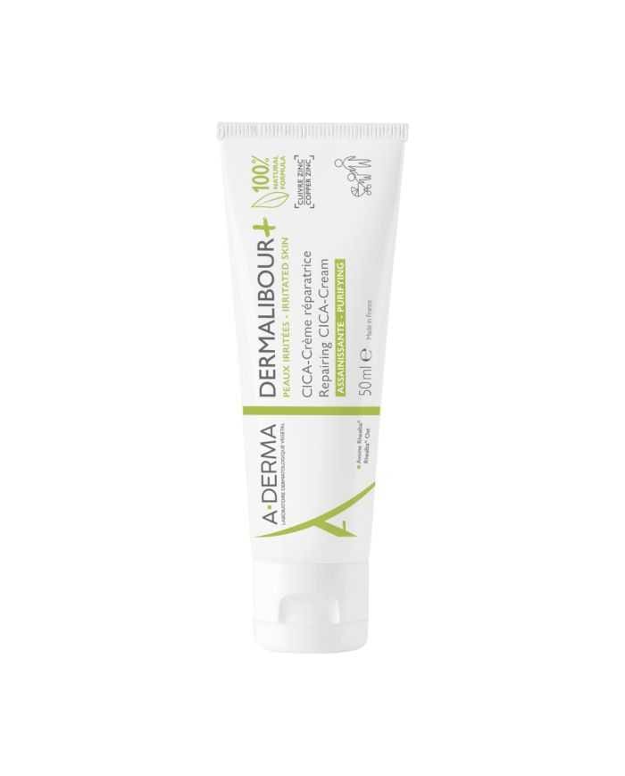 ADERMA DERMALIBOUR + CICA CREME REPARATRICE 50 ML – Soin réparateur apaiseur pour le visage et le corps