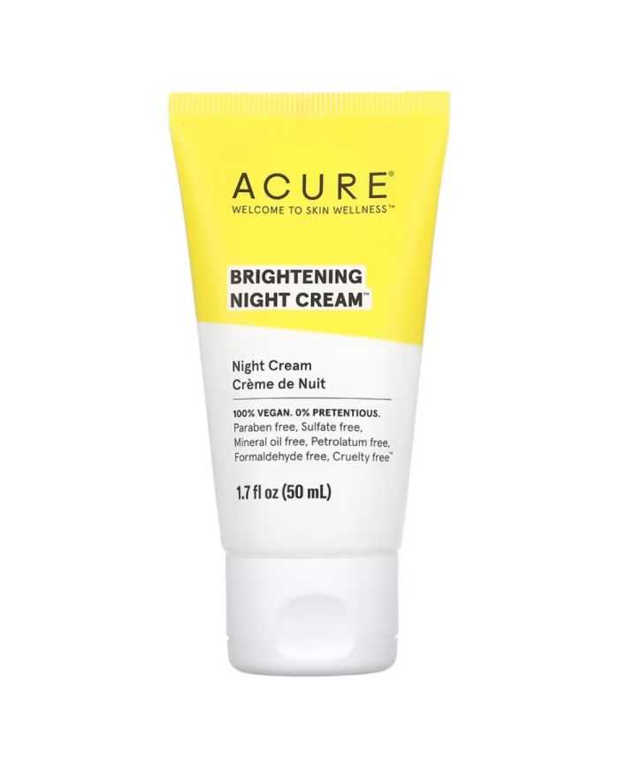ACURE CREME DE NUIT ECLAT 50 ML – Soin Hydratant pour un Teint Éclatant
