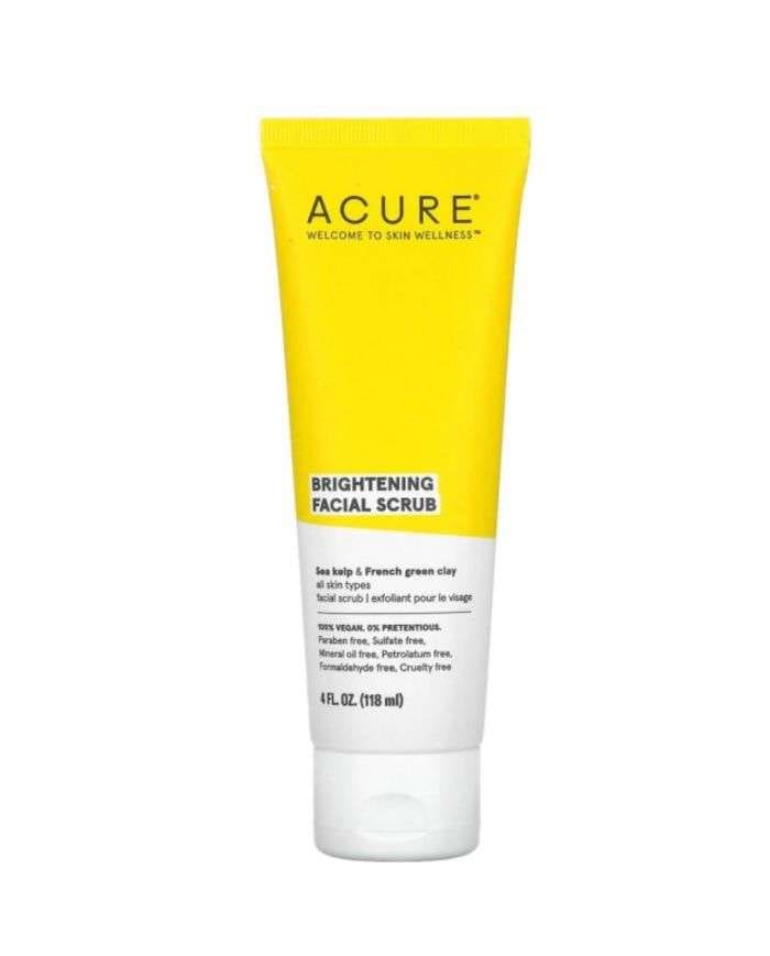 ACURE EXFOLIANT POUR LE VISAGE 118 ML – Gommage Éclaircissant pour un Teint Radieux