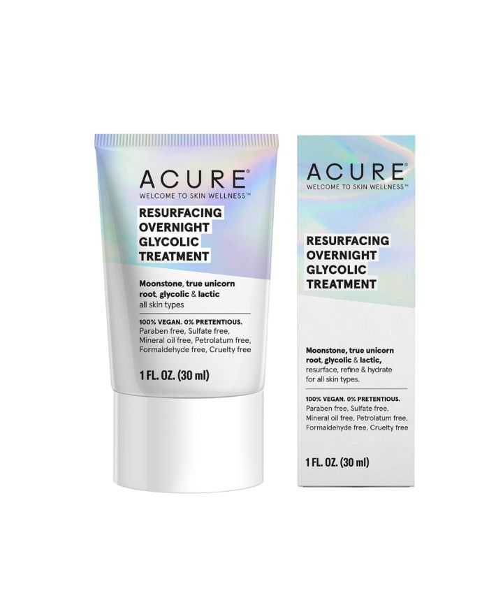 Crème de Traitement Glycolique ACURE pour le Visage 30 ml – Peau Éclatante et Rajeunie