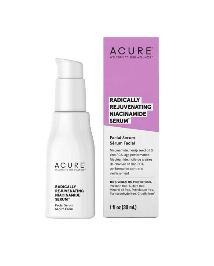 ACURE Sérum Rajeunissant à la Niacinamide 30 ml – Équilibrez Votre Peau