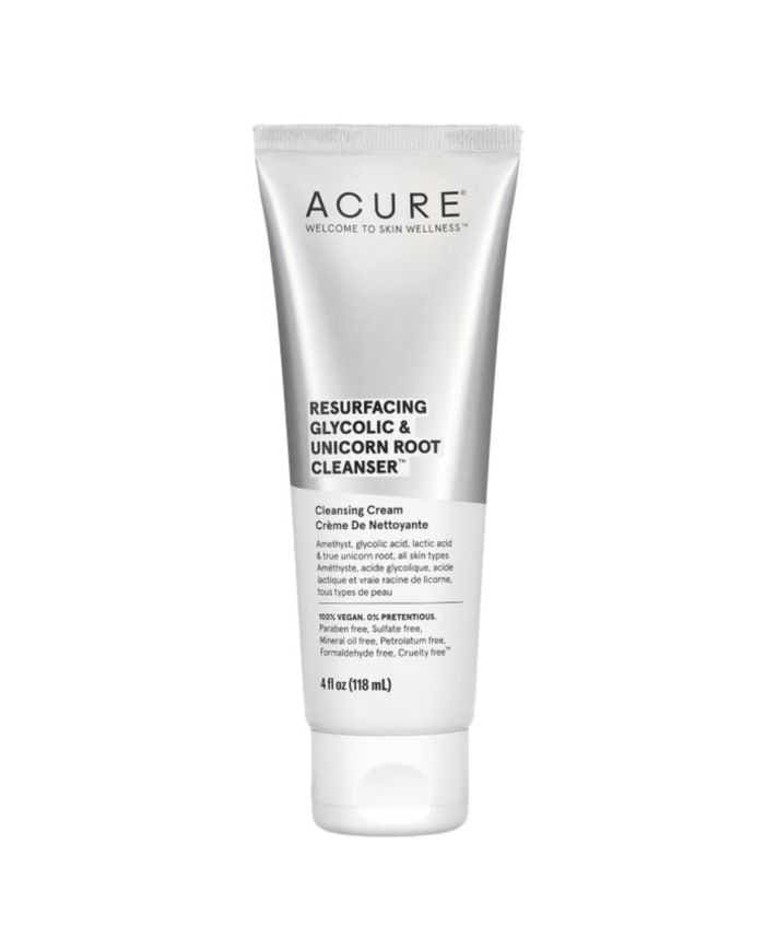 Crème Nettoyante ACURE à l’Acide Glycolique 118 ml – Éclat Peau