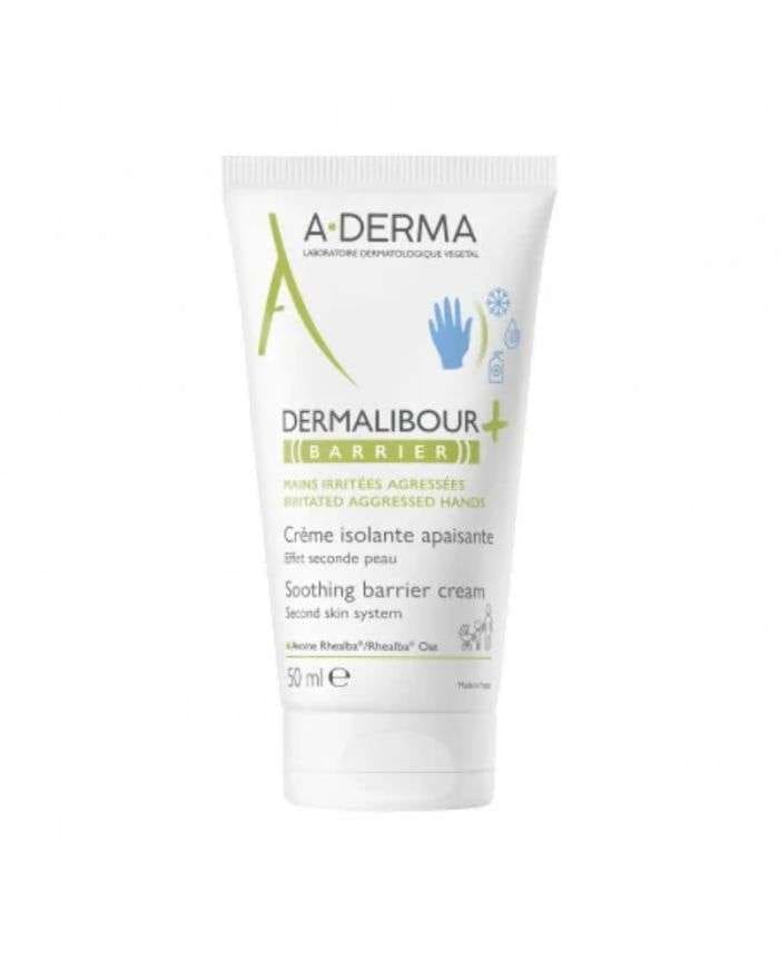 ADERMA DERMALIBOUR + BARRIÈRE CRÈME ISOLANTE MAINS IRRITÉES 50 ML – Protection et Réparation pour Peaux Fragiles
