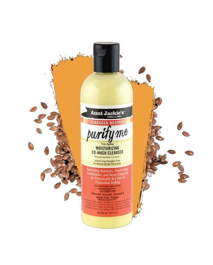 AUNT JACKIE’S PURIFY ME CO WASH : Nettoyant Hydratant pour Cheveux Bouclés – 355 ml