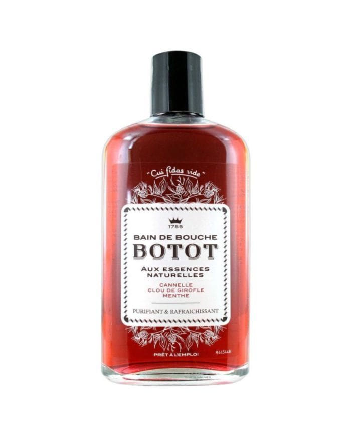 Bain de Bouche Botot aux Essences Naturelles Cannelle, Clou de Girofle & Menthe 250 ML – Hygiène Buccale