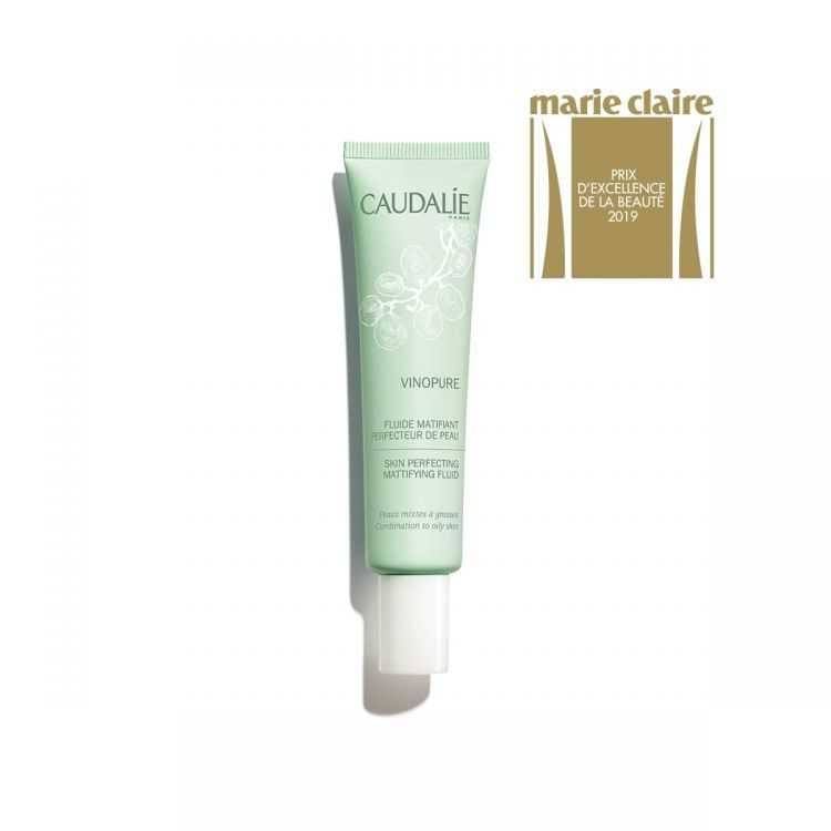 CAUDALIE VINOPURE FLUIDE MATIFIANT PERFECTEUR DE PEAU – Solution Anti-Imperfections