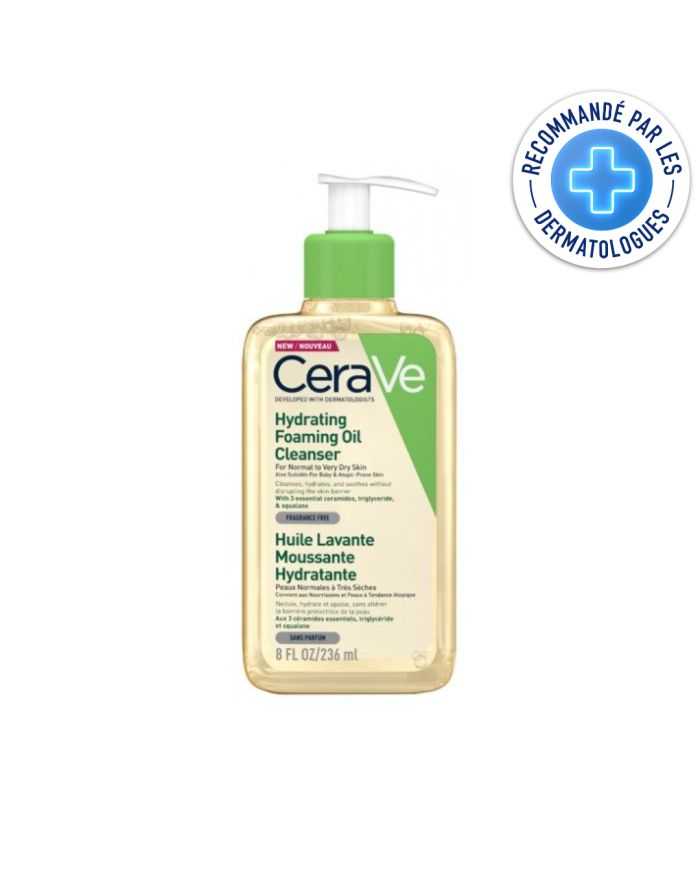 CeraVe Huile Lavante Moussante Hydratante 236 ml – Soin Protecteur et Hydratant