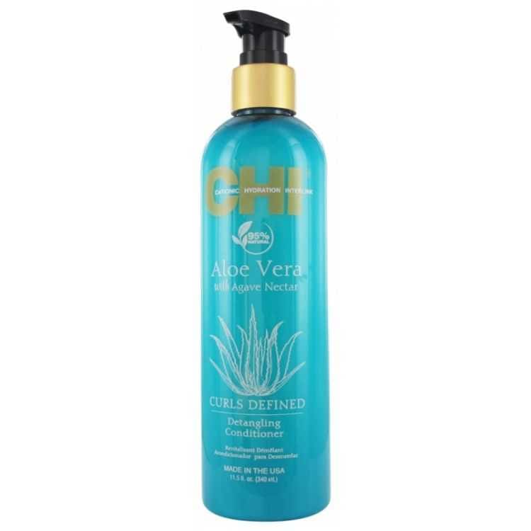 CHI Aloe Vera Après Shampooing 340 ML – Soins Hydratants pour Cheveux Bouclés