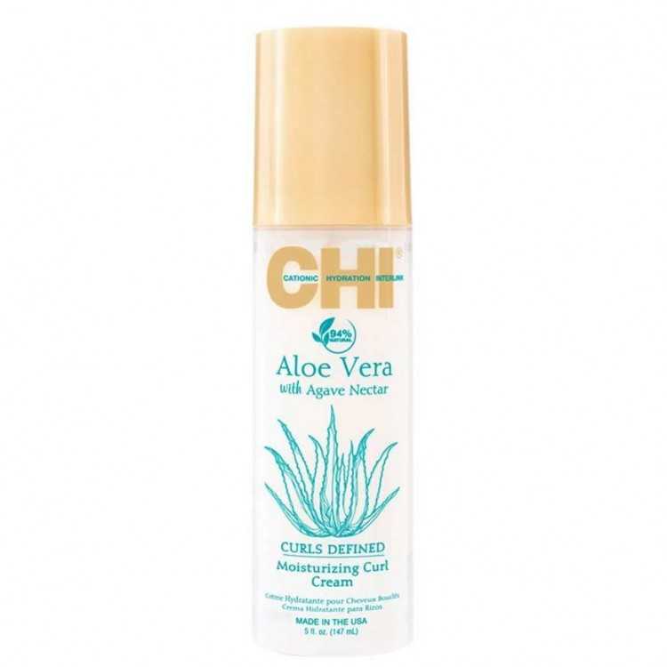CHI ALOE VERA CREM CHEVEUX BOUCLES 147ML – Crème Hydratante pour Boucles Définies