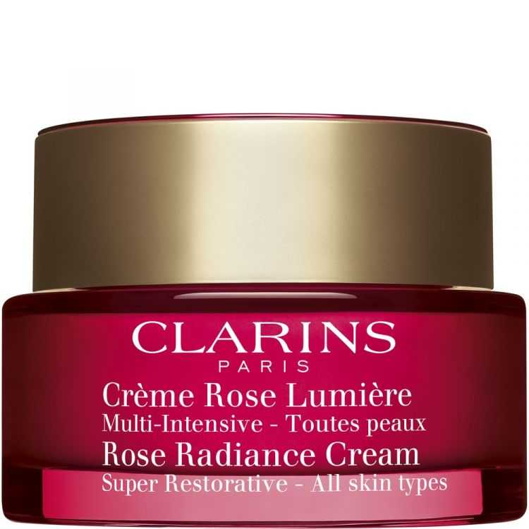 CLARINS CRÈME ROSE LUMIÈRE TOUTES PEAUX 50 ML – Soin Anti-Âge Révélateur de Luminosité