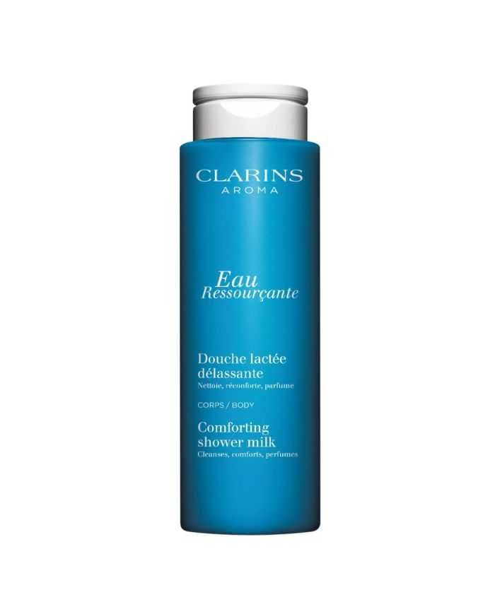 Clarins Eau Ressourçante Douche Lactée Délassante 200 ml – Gel de Douche Naturel