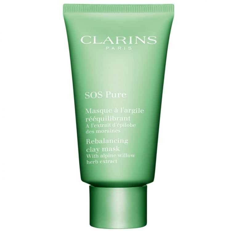 Masque SOS Pureté Clarins – 75 ml | Éclat et Fraîcheur pour Peaux Mixtes à Grasses