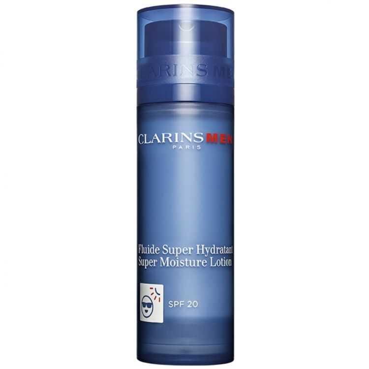 Clarins Homme Fluide Super Hydratant SPF20 – Hydratation et Protection UV