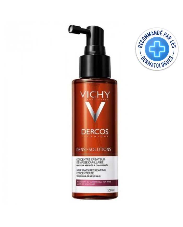 VICHY DERCOS DENSI SOLUTIONS CONCENTRE CREATEUR DE MASSE CAPILLAIRE 100 ML – Pour des Cheveux Plus Denses et Résistants