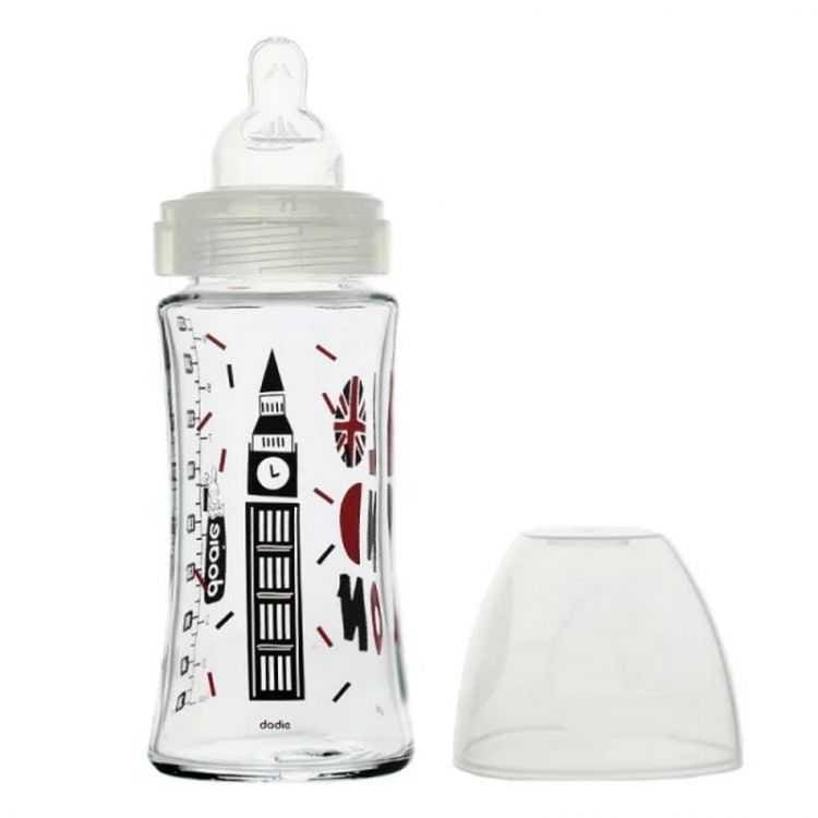 Biberon Verre Dodie Sensation+ 270ml London – Anti-Colique et Confort Optimal