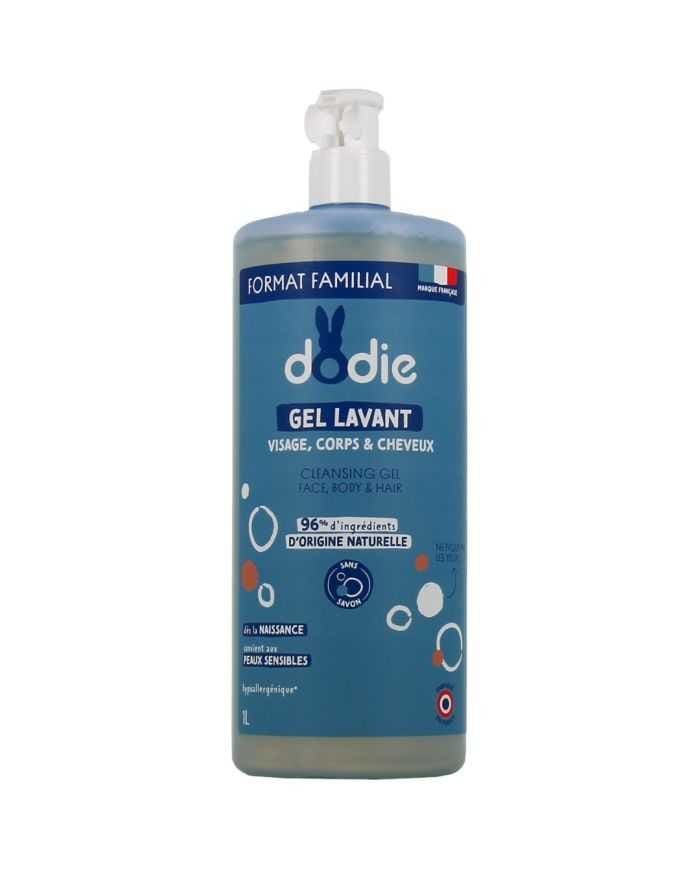 Dodie Gel Lavant 3 en 1 Pompe 1L – Hygiène Douceur pour Bébé