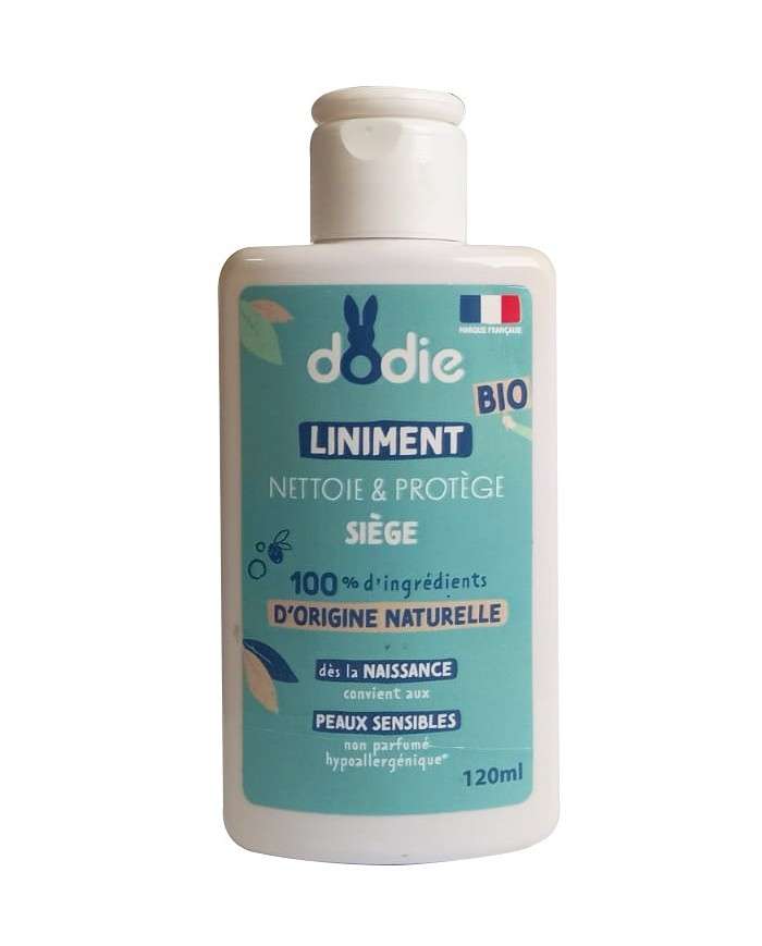 Dodie Liniment Bio Nettoie et Protège Siège 120 ml – Soin Doux pour Bébé