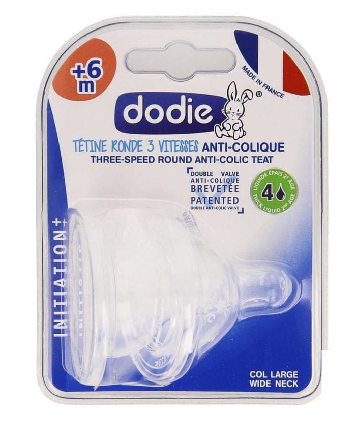 DODIE PACIFIER+ INITIATION LARGE NECK +6 MOIS – LOT DE 2 SUCETTES
