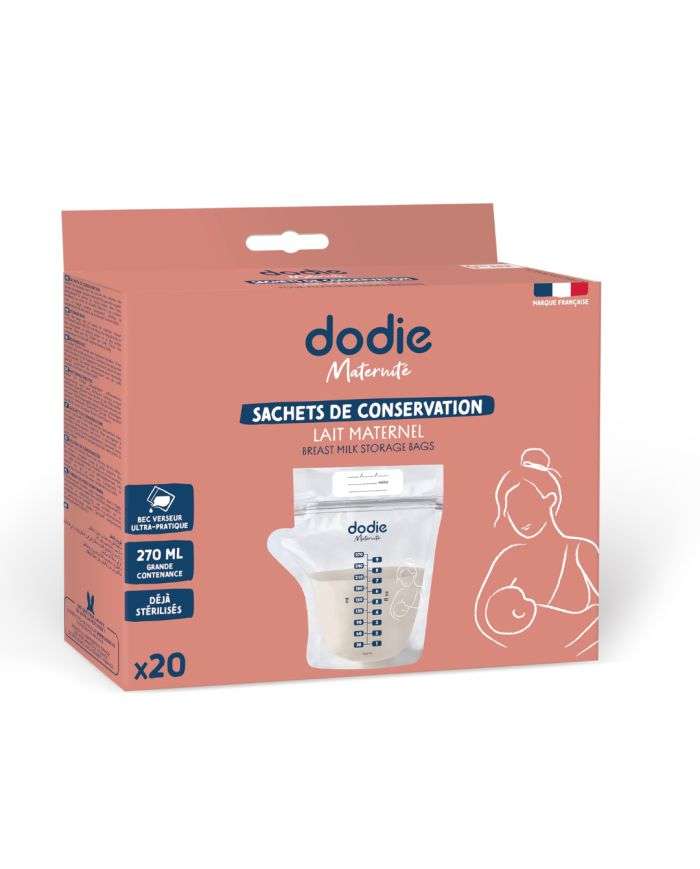 DODIE SACHETS DE CONSERVATION X 20 – Idéaux pour le lait maternel