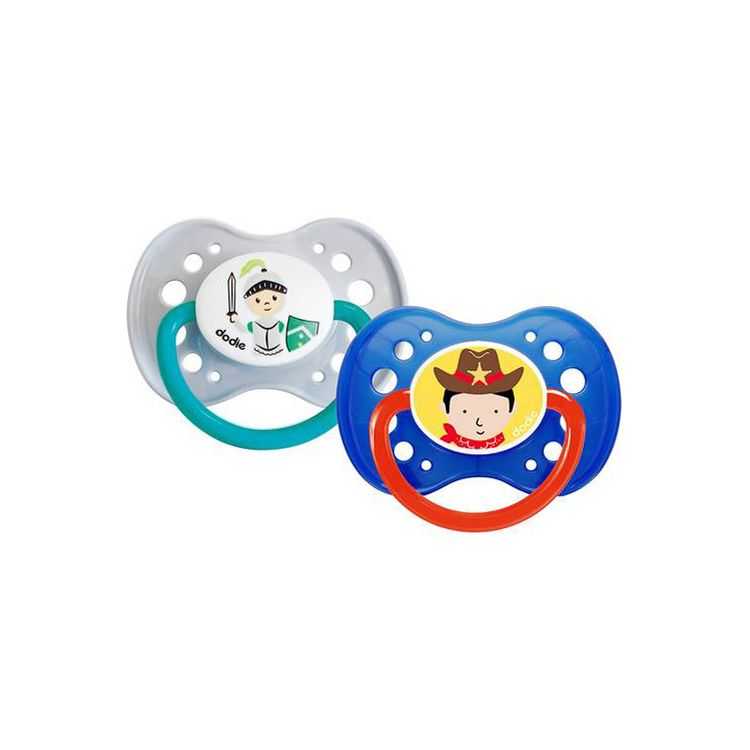 Dodie Sucette A8 +18M Duo Garçon Cowboy/Chevalier – Confort et Sécurité pour Bébé