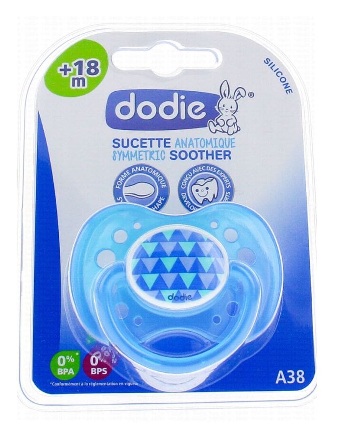 Dodie Sucette Anatomique Silicone +18 Mois Garçon – Réconfort et Apaisement pour Bébé