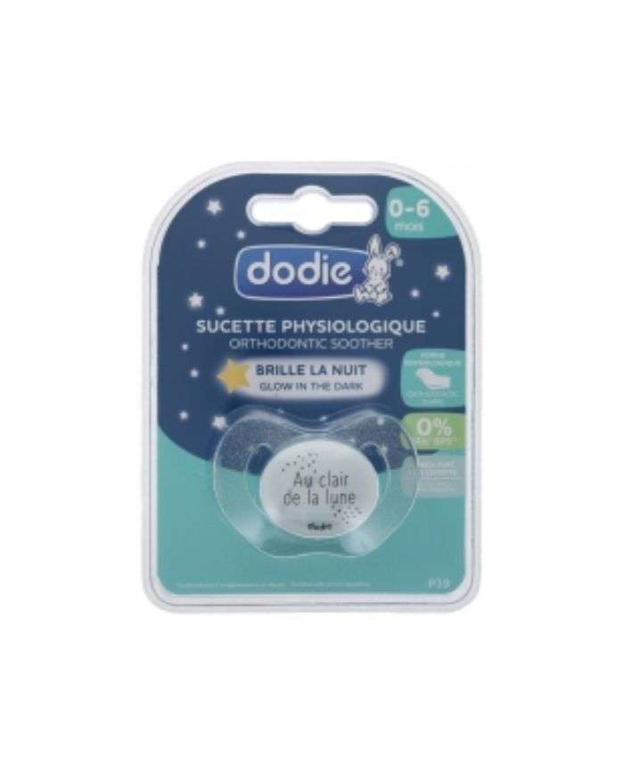 Dodie Sucette Physiologique Nuit 0-6 Mois – Brille dans le Noir