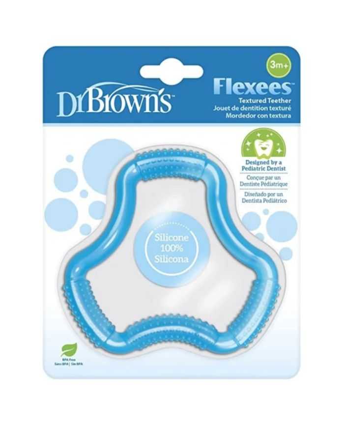 DR BROWNS ANNEAU DE DENTITION FLEXEES 3 M+ | Soulagement Doux pour Gencives de Bébé