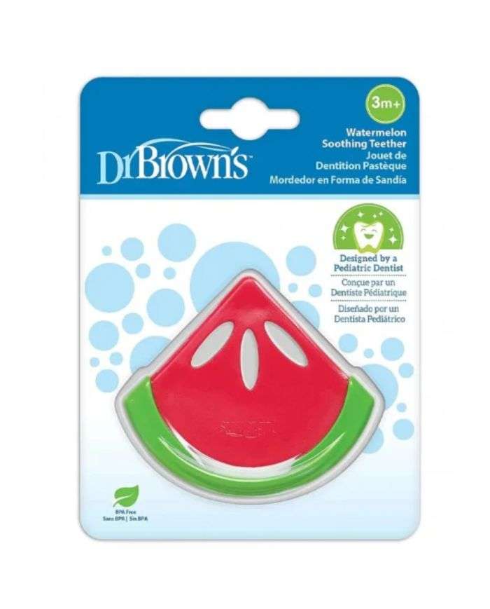 DR BROWNS ANNEAU DE DENTITION PASTEQUE 3M+ : Soulagement Optimal pour Bébé