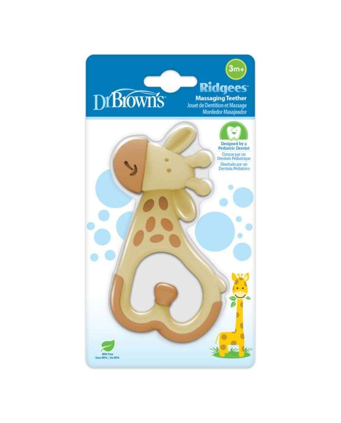 Dr Brown&rsquo;s Anneau de Dentition Ridé : Soulagement Optimal pour Bébé (3 Mois+)