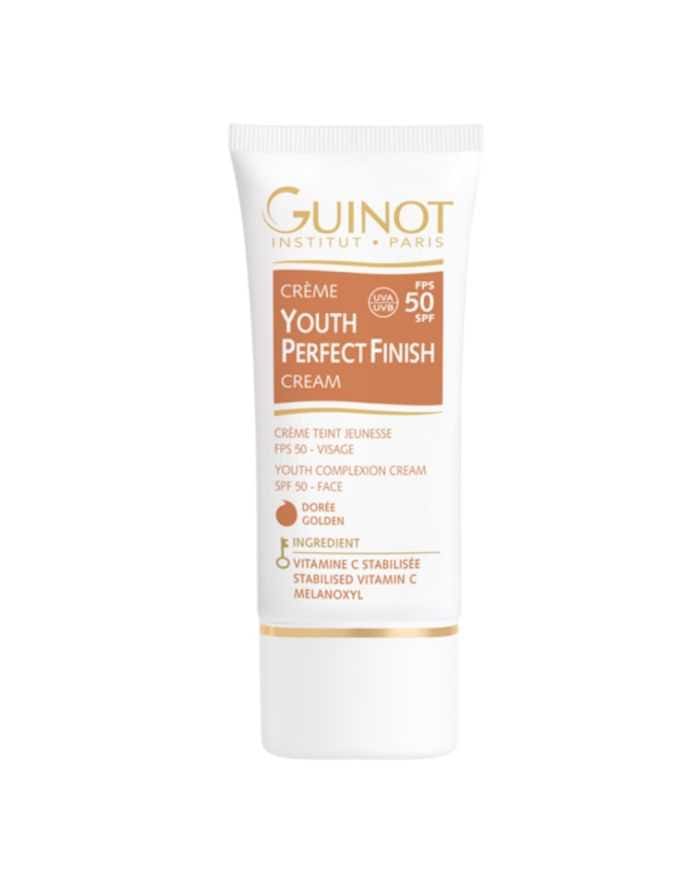 GUINOT CREME YOUTH PERFECT FINISH SPF 50 DOREE 30 ML – Protection Solaire Éclaircissante
