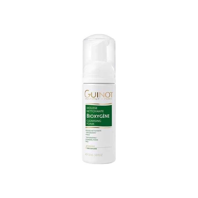 GUINOT Mousse Bioxygène 150ML – Nettoyant Éclat et Douceur pour Tous Types de Peaux