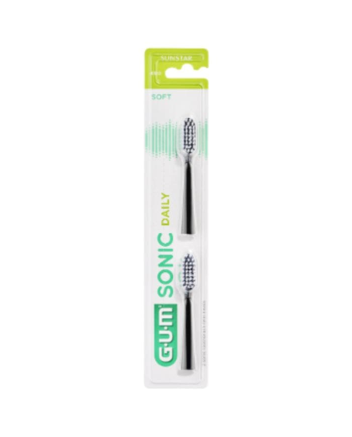 GUM SONIC DAILY SOFT – Têtes de recharges 2 pièces (réf. 4110) pour une hygiène bucco-dentaire optimale