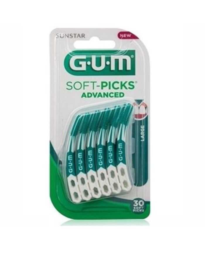 GUM SOFT PICK ADVANCED LARGE – 30 UNITÉS | Brossettes Interdentaires
