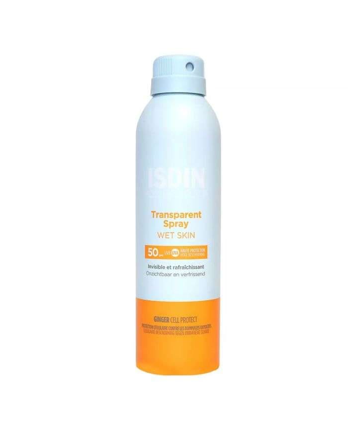 ISDIN Fotoprotector Spray Transparent Wet Skin 250 ML – Protection Solaire Optimale