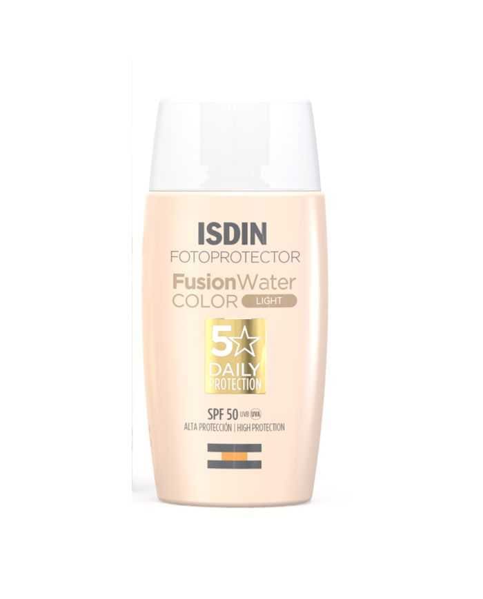 ISDIN Fotoprotector Fusion Water Color Light SPF 50 – Crème Solaire Visage Teintée