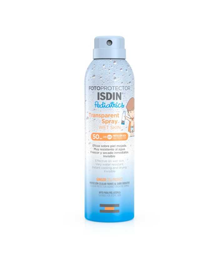 ISDIN Fotoprotector Pediatric Transparent Spray SPF 50 – Protection Solaire Idéale pour Enfants
