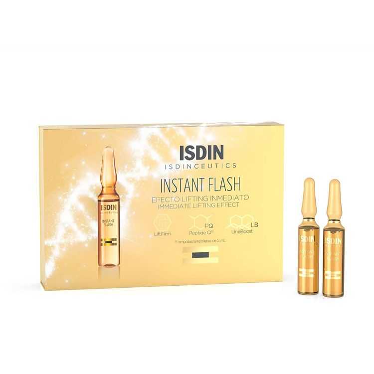 ISDIN ISDINCEUTICS INSTANT FLASH 5 AMPOULES – Soin Anti-Âge