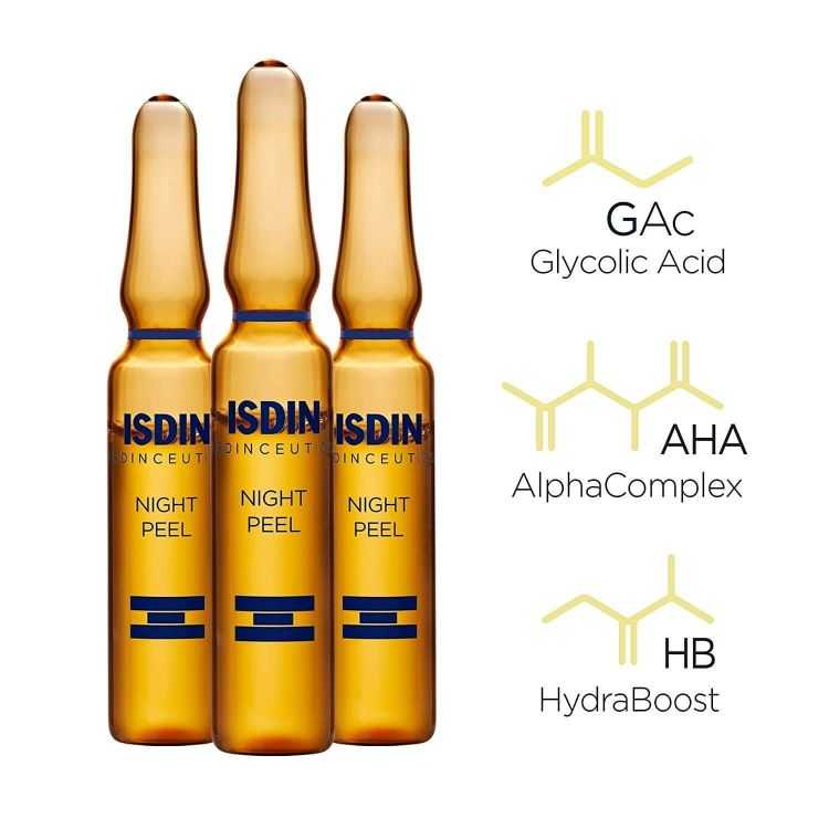 ISDIN NIGHT PEEL EXFOLIANT NUIT – 30 AMPOULES x 2 ML : Redéfinissez votre éclat !