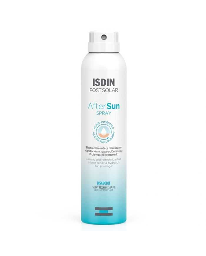ISDIN POST SOLAR AFTER SUN SPRAY 200 ML – Soin Apaisant et Hydratant Après-Soleil