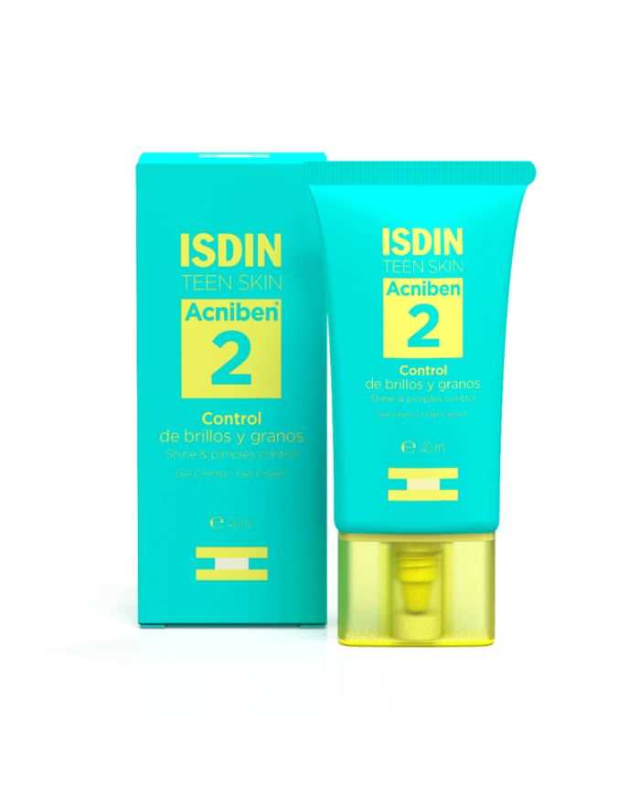 ISDIN TEEN SKIN ACNIBEN 2 GEL CREME : Solution Parfaite pour Peaux Grasses – 40 ML