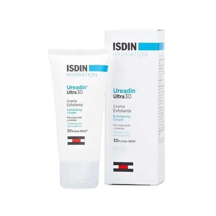 ISDIN UREADIN ULTRA 30 : Crème Exfoliante Hydratante 50 ml – Idéale pour les Zones Séches