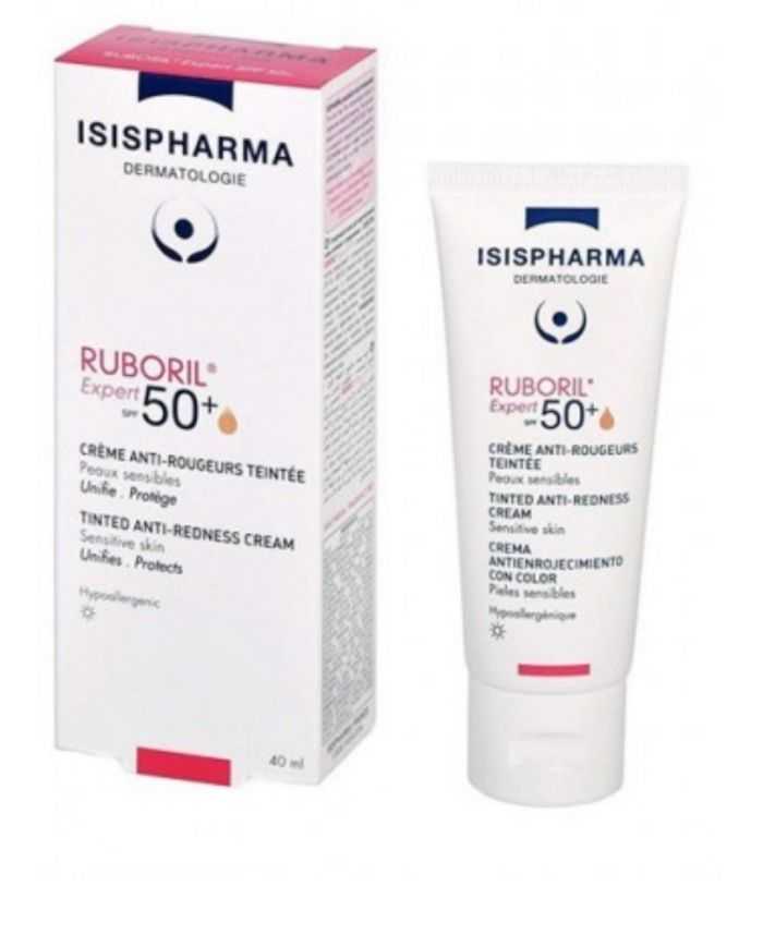 ISISPHARMA RUBORIL EXPERT 50+ CRÈME ANTI-ROUGEURS TEINTÉE – Protection et Confort pour Peaux Sensibles