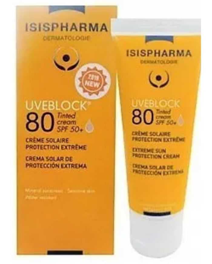 Isispharma Uveblock 80 Crème Teintée – Protection Solaire Minérale