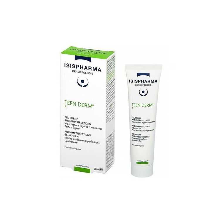 ISISPHARMA TEEN DERM K GEL CREME SEBO REGULERATRICE 30 ML – Soins Anti Imperfections