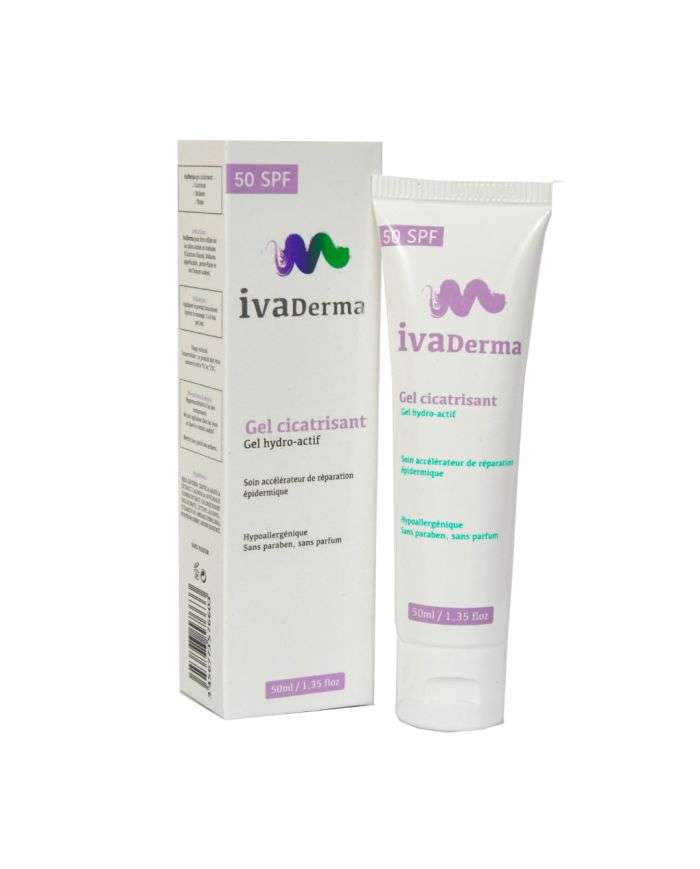 IVADERMA GEL CICATRISANT SPF 50 – GEL HYDRO ACTIF 50 ML : Accélérez votre cicatrisation