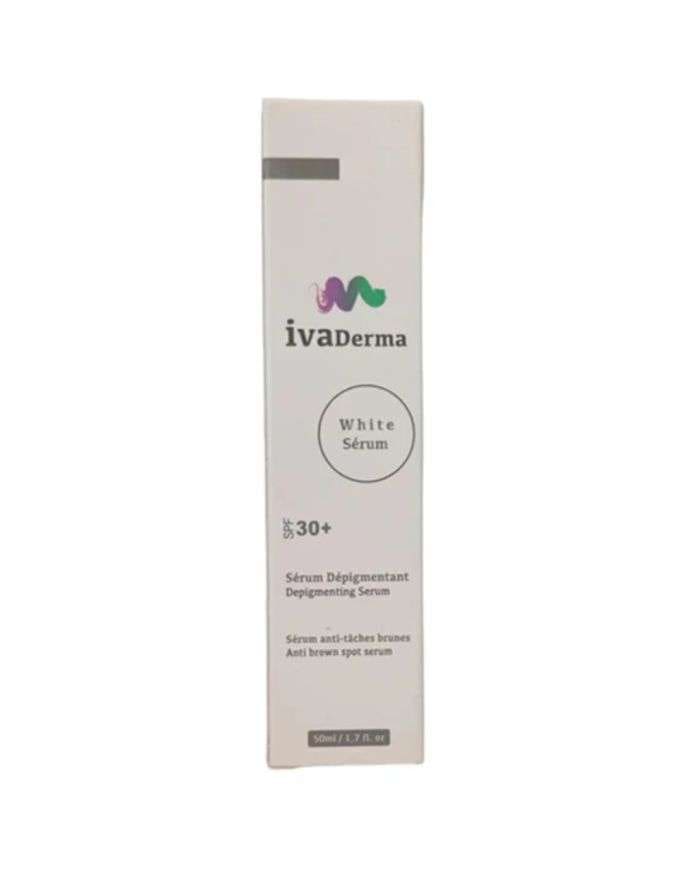 Ivaderma White Serum SPF 30+ – Sérum Dépigmentant 50 ML pour un Teint Éclatant
