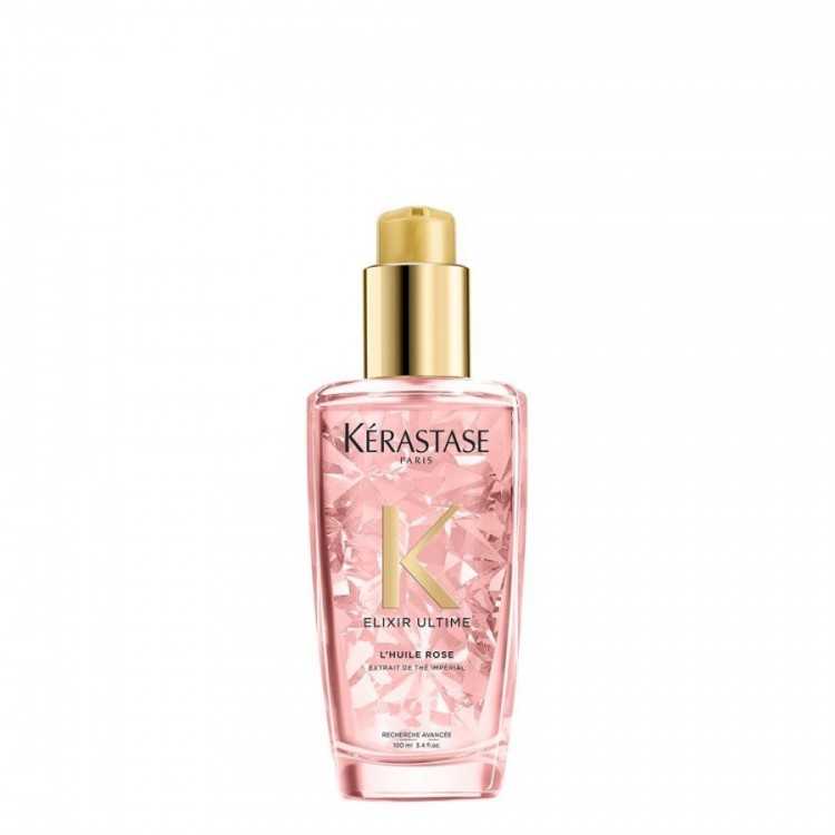 KERASTASE ELIXIR ULTIME L'HUILE ROSE 100 ML - L'HuILE SUBLIMATRICE POUR CHEVEUX COLORÉS
