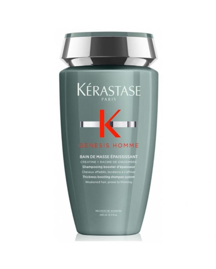 KERASTASE GENESIS HOMME BAIN DE MASSE EPAISSISSANT CHEVEUX EPAIS 250 ML – Shampooing Épaississant pour Hommes