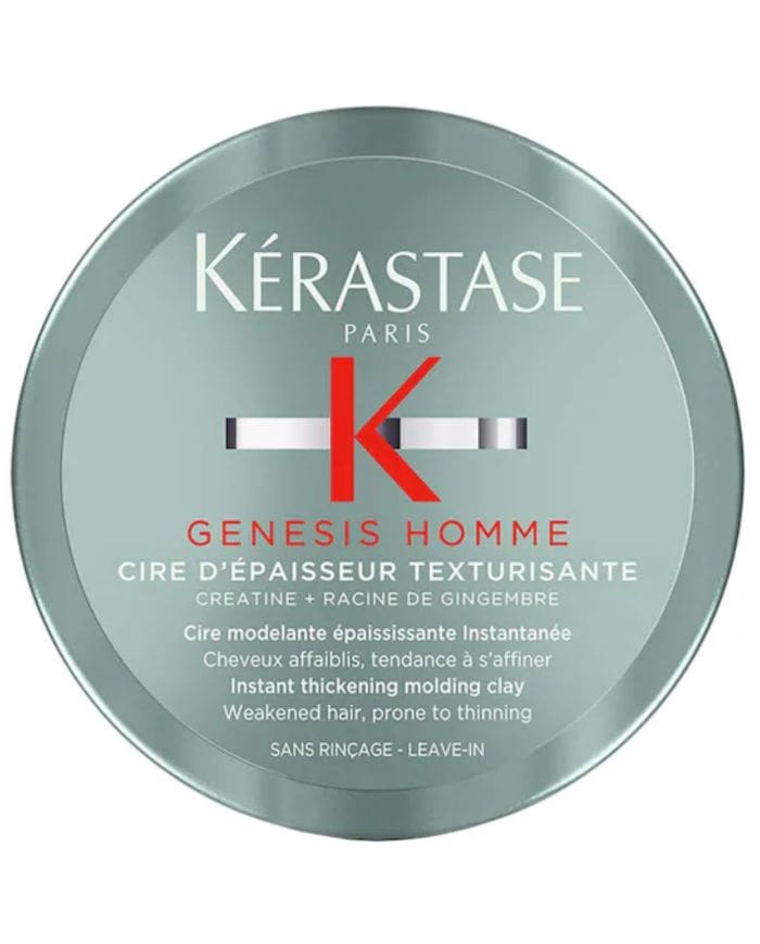 KERASTASE GENESIS HOMME CIRE D’EPAISSEUR TEXTURISANTE 75 ML – Soin Capillaire pour Cheveux Fins