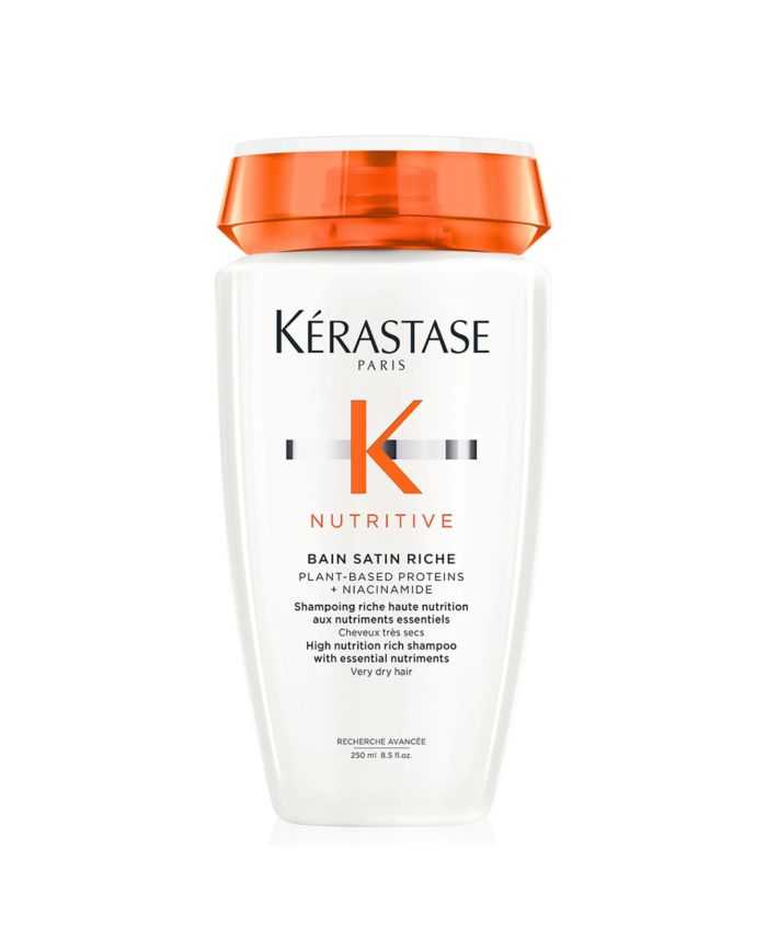 KERASTASE NUTRITIVE BAIN SATIN RICHE 250 ML – Shampooing Idéal pour Cheveux Secs